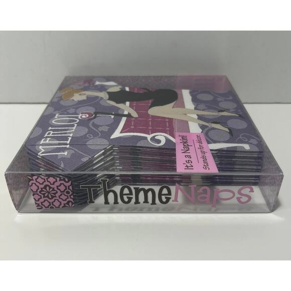 Merlot 16 Napkins Stands up for Décor Theme Naps Wine Dress 2 ply Fun - Picture 3 of 3